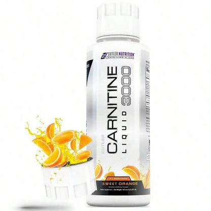 Cutler Nutrition Liquid L-Carnitine Supplement With Acetyl L-Carnitine & L-Carnitine Tartrate Forms - Pre Workout Formula For Optimal Absorption, Energy & Muscle Support, Buzz'in Orange Flavor