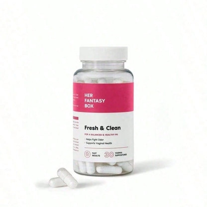 Her Fan-Tasy Box Gentle Boric Acid Suppositories - 30 Count PH Balance For Sensitive Skin