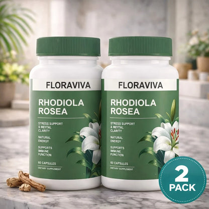 Rhodiola Rosea Capsules For Stress Support & Natural Energy – Adaptogen Supplement For Focus, Mood & Mental Clarity, Daily Wellness Formula (60 Capsules)