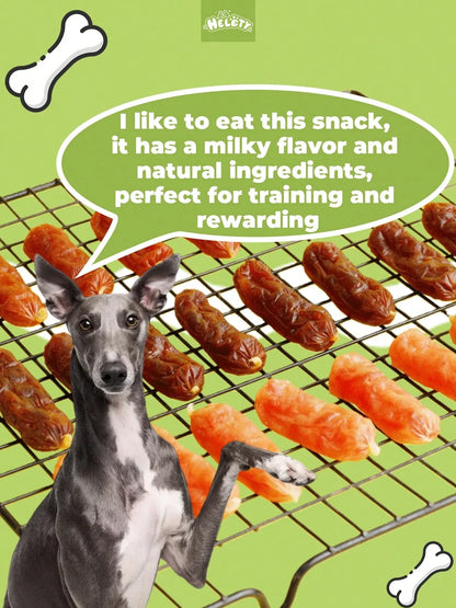 helety 100/200g/400g/800gDog Snacks Chicken, Duck, Beef Sausage Dog Teeth Grinding Snacks, Teeth Cleaning Snacks, Interactive Pet Snacks