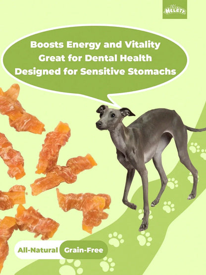 helety 200g/400g/800gDog Snacks, Duck Chicken, Sweet Potatoes, Dog Teeth Grinding Snacks, Teeth Cleaning Interactive Pet Snacks