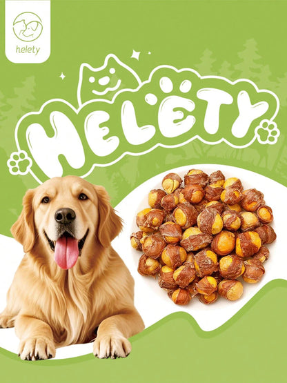 helety 200g/500g/1000gDog Snacks, Chicken And Duck Meat Rolls, Egg Yolk Dog Teeth Grinding Snacks, Teeth Cleaning Snacks, Interactive Pet Snacks