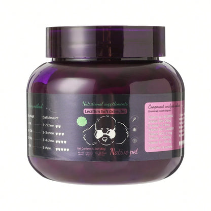 helety Pet 8-In-1 Complex Vitamin, 14 In-1 Multi-Element Phospholipid Formula Dog Vitamin