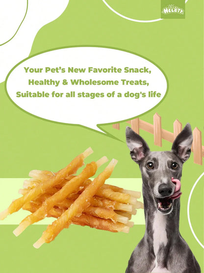 helety Pet Snacks-Chicken Or Duck Cowhide Grinding Stick
