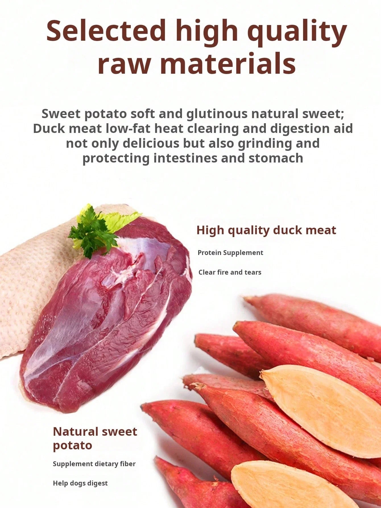 helety Pet Snacks-Chicken Or Duck Roasted Sweet Potato