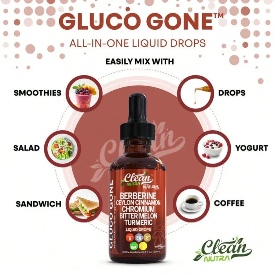 Organic Ceylon Cinnamon Berberine Liquid Drops Supplement With Bitter Melon Extract, Glucomannan, Gymnema, Chromium, Turmeric, Organic Panax Ginseng, Daily Healthy, For Women, For Man