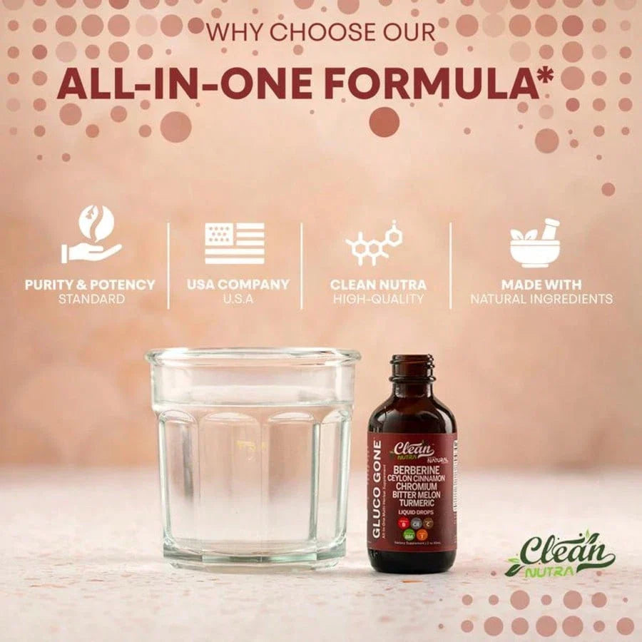 Organic Ceylon Cinnamon Berberine Liquid Drops Supplement With Bitter Melon Extract, Glucomannan, Gymnema, Chromium, Turmeric, Organic Panax Ginseng, Daily Healthy, For Women, For Man