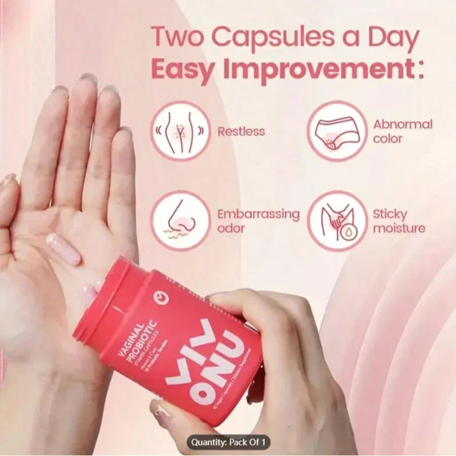 Vivonu Women's Probiotic Supports Women's Health (60 Capsules/1 Packet) For Women, Daily Care, Probióticos Originales