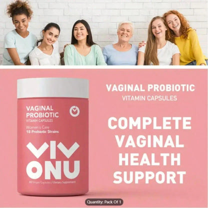 Vivonu Women's Probiotic Supports Women's Health (60 Capsules/1 Packet) For Women, Daily Care, Probióticos Originales