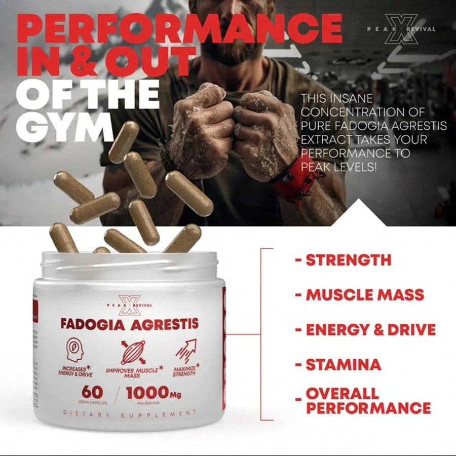 Peak Revival-X Alpha Muscle Stack -2000mg Total Strength Formula Turkesterone +Tongkat Ali+ Fadogia Agrestis Build Muscle,Boost Drive & Recover Fast