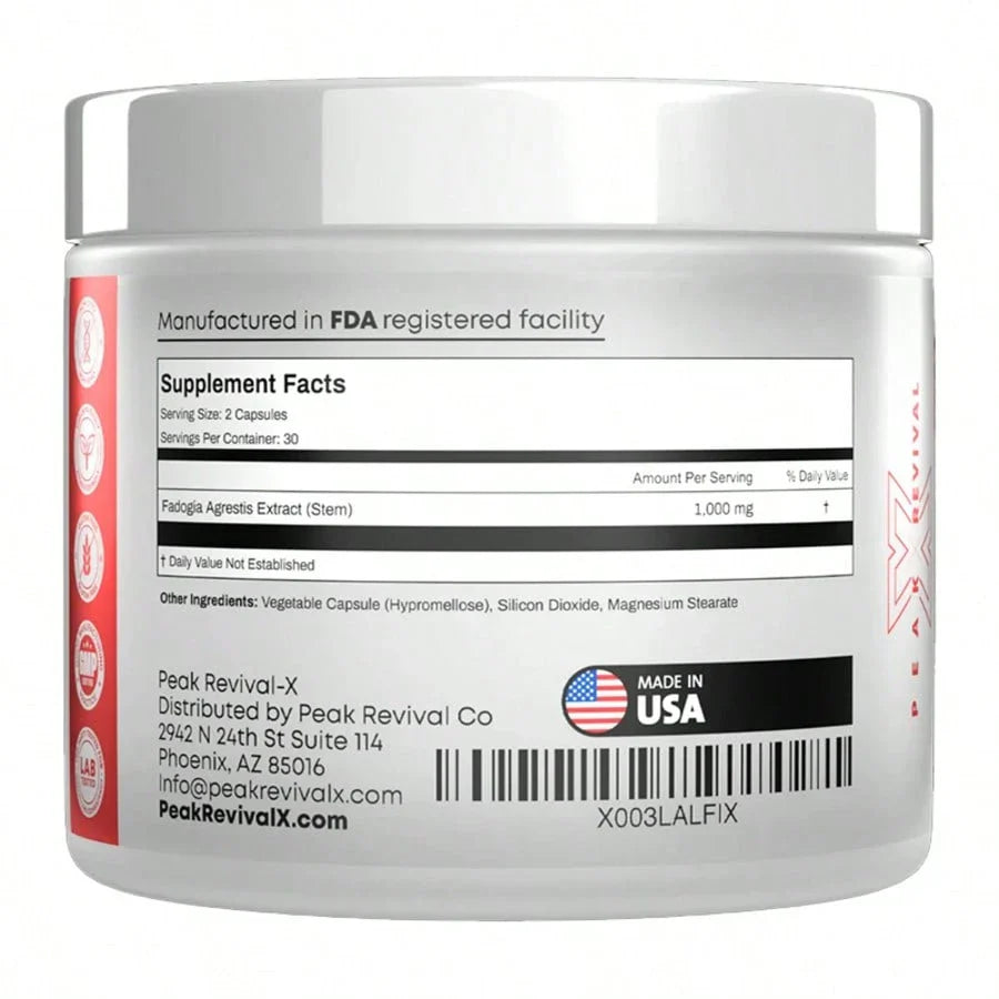 Peak Revival-X Alpha Muscle Stack -2000mg Total Strength Formula Turkesterone +Tongkat Ali+ Fadogia Agrestis Build Muscle,Boost Drive & Recover Fast