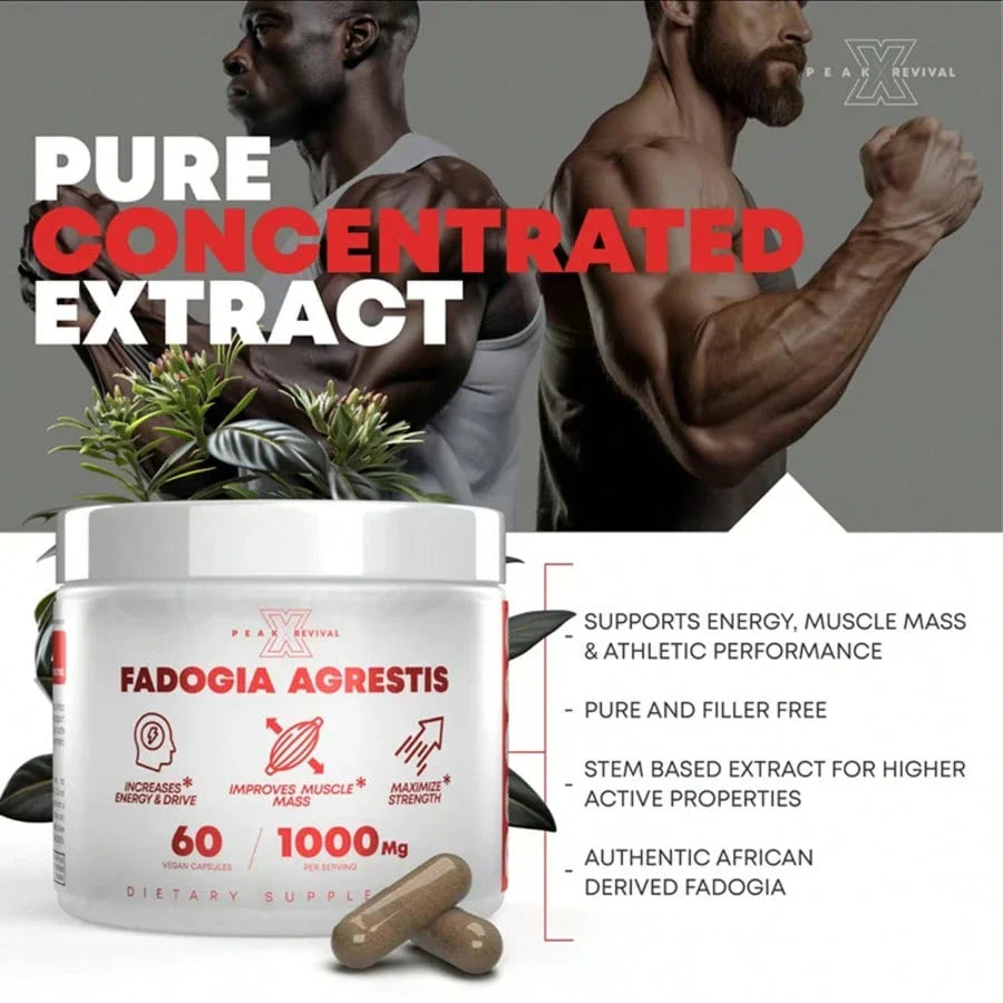 Peak Revival-X Alpha Muscle Stack -2000mg Total Strength Formula Turkesterone +Tongkat Ali+ Fadogia Agrestis Build Muscle,Boost Drive & Recover Fast