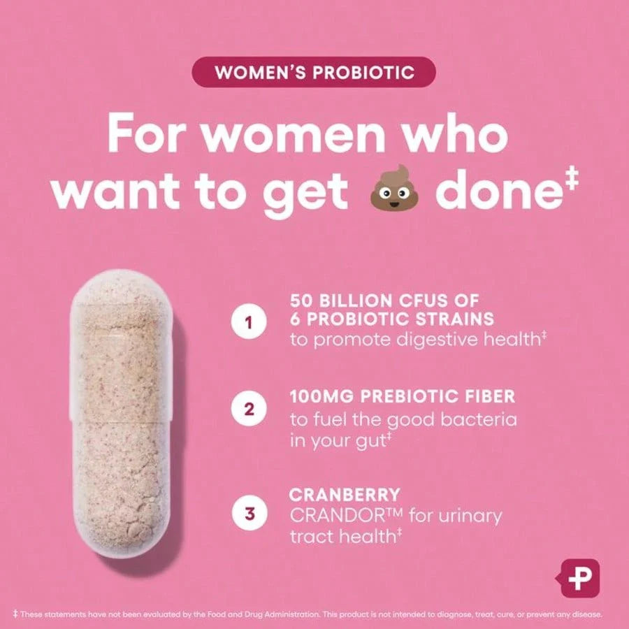 Physician's Choice Women's Probiotic Daily Digestive, Gut Health, Urinary Tract, And Immune Support For Women With 50B CFUs, Cranberry & Prebiotics, For Women,  Daily Health, Probióticos Originales