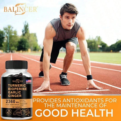2600 Mg Turmeric Supplement - Include Bioperine Black Pepper Extract - Immune System Support, 120 Softgels