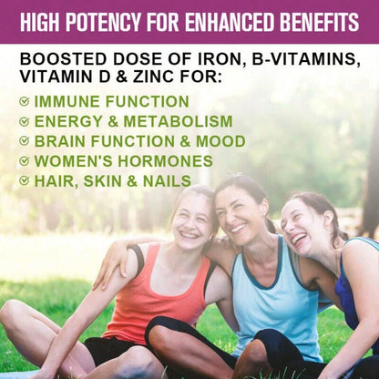Bcuelov Women's Daily Vitamins Dietary Supplement - With 21 Complete Daily Vitamins And Minerals - Heart & Brain Support - 120 Softgels