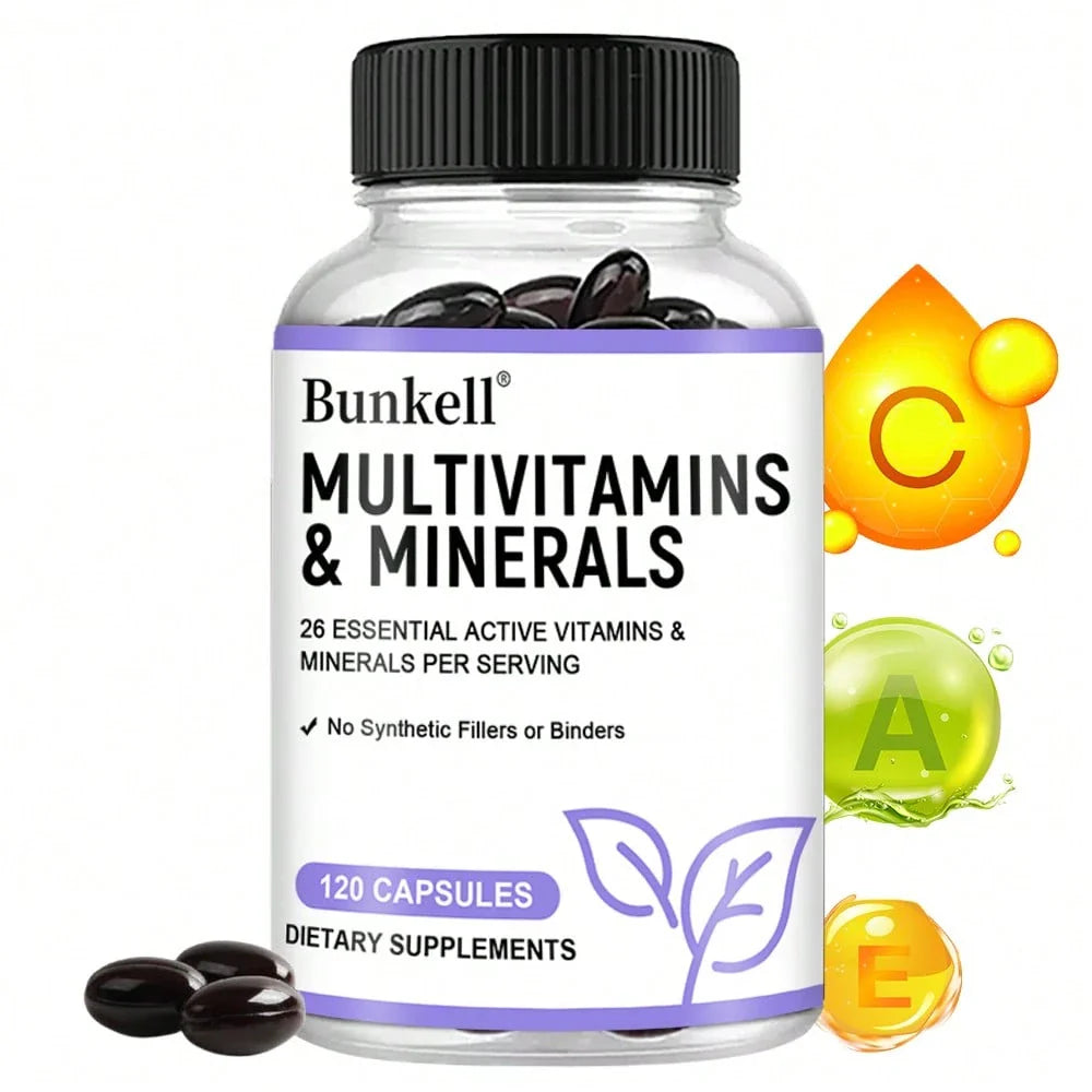 Mineral & Vitamin Complex Capsules - With Vitamin A, Vitamin D3 &Pantothenic Acid - 120 Capsules