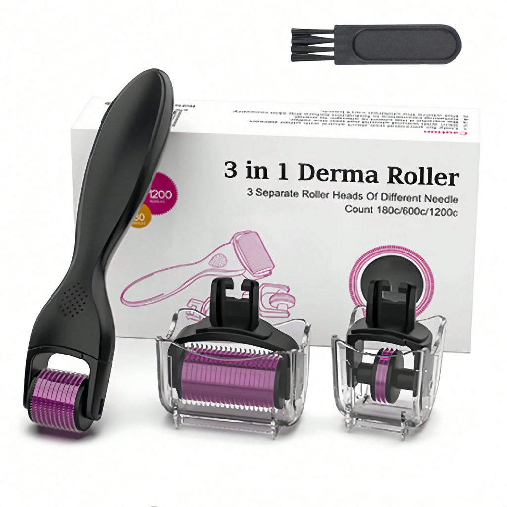 Dr.pen 3-In-1/5-In-1 Titanium Microneedle Derma Roller Set With Disinfection Slot/Protective Cover, Multiple Sizes For Face, Body And Beard, Microneedle Roller System, Minoxidil, Microneedle Therapy, Beauty, Skincare, Spa, Self-Care,