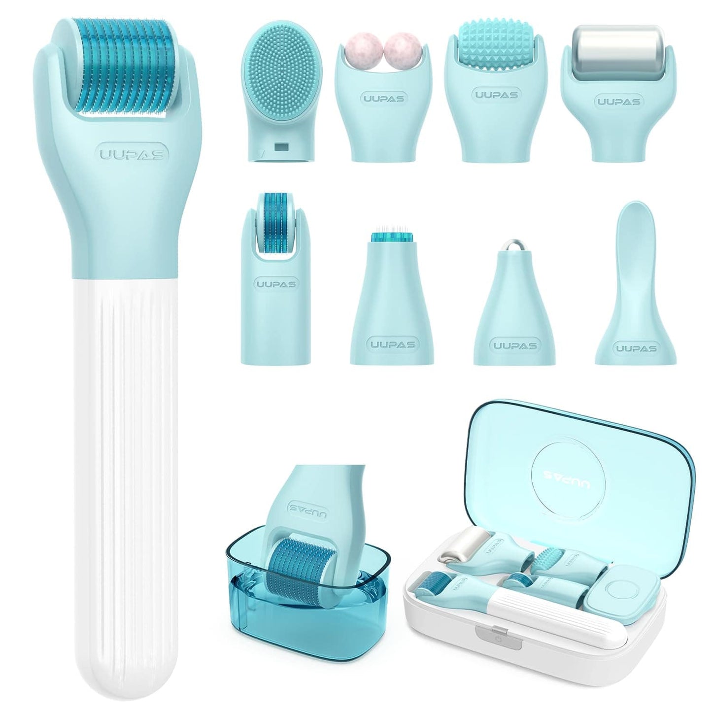 Dr.pen 3-In-1/5-In-1 Titanium Microneedle Derma Roller Set With Disinfection Slot/Protective Cover, Multiple Sizes For Face, Body And Beard, Microneedle Roller System, Minoxidil, Microneedle Therapy, Beauty, Skincare, Spa, Self-Care,