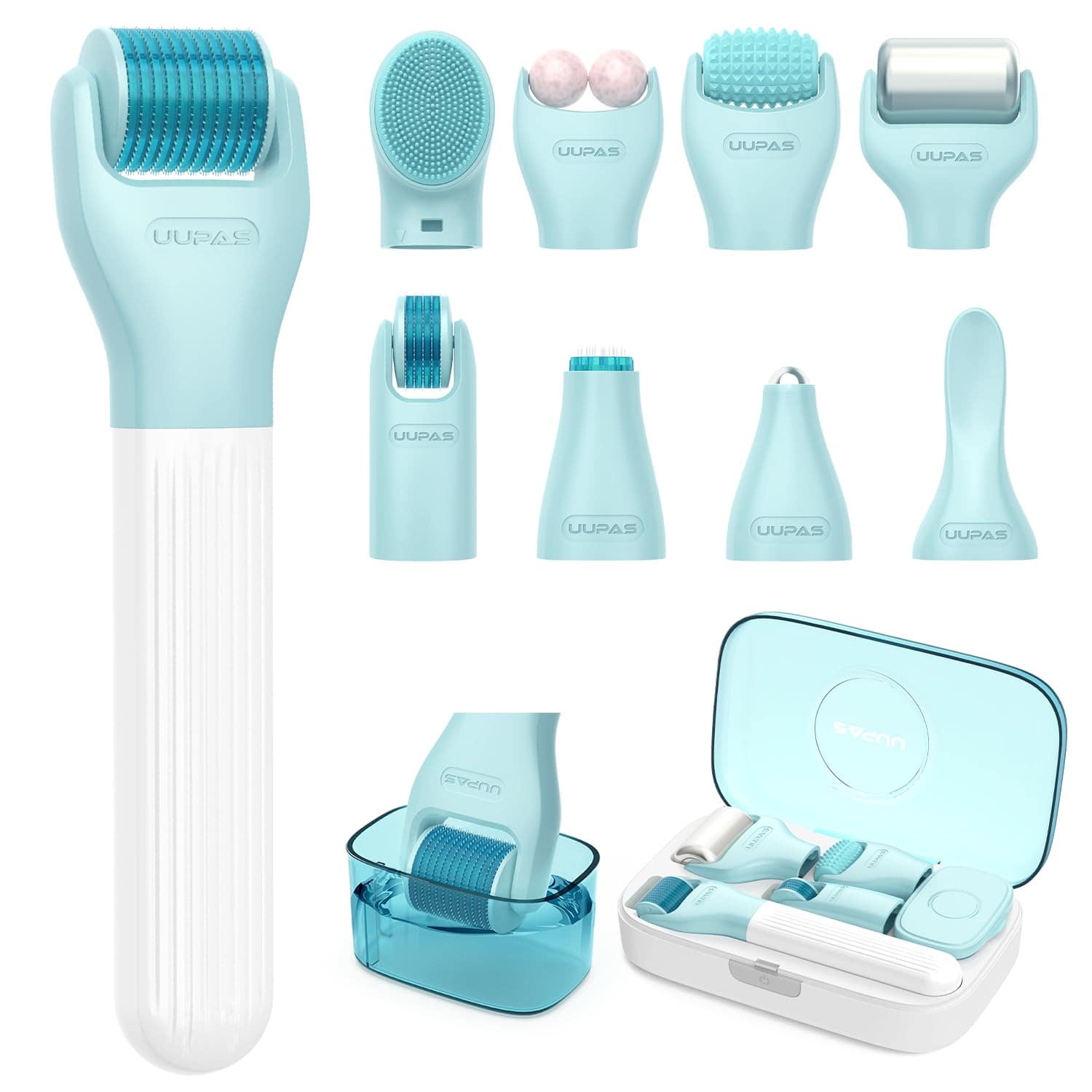 Dr.pen 3-In-1/5-In-1 Titanium Microneedle Derma Roller Set With Disinfection Slot/Protective Cover, Multiple Sizes For Face, Body And Beard, Microneedle Roller System, Minoxidil, Microneedle Therapy, Beauty, Skincare, Spa, Self-Care,