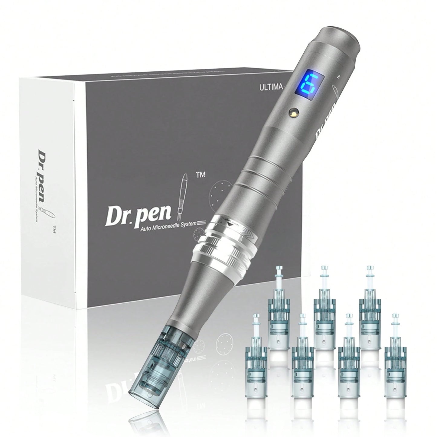 Dr.pen Dr. Pen M8 Skincare Pen Kit - Wireless Ultima M8 Derma Roller With 22pcs Cartridges For Face Body Hair Care, Professional Beauty Skin Device(10pcs Nano,10pcs 42pin, 2pcs16pin Cartridges)