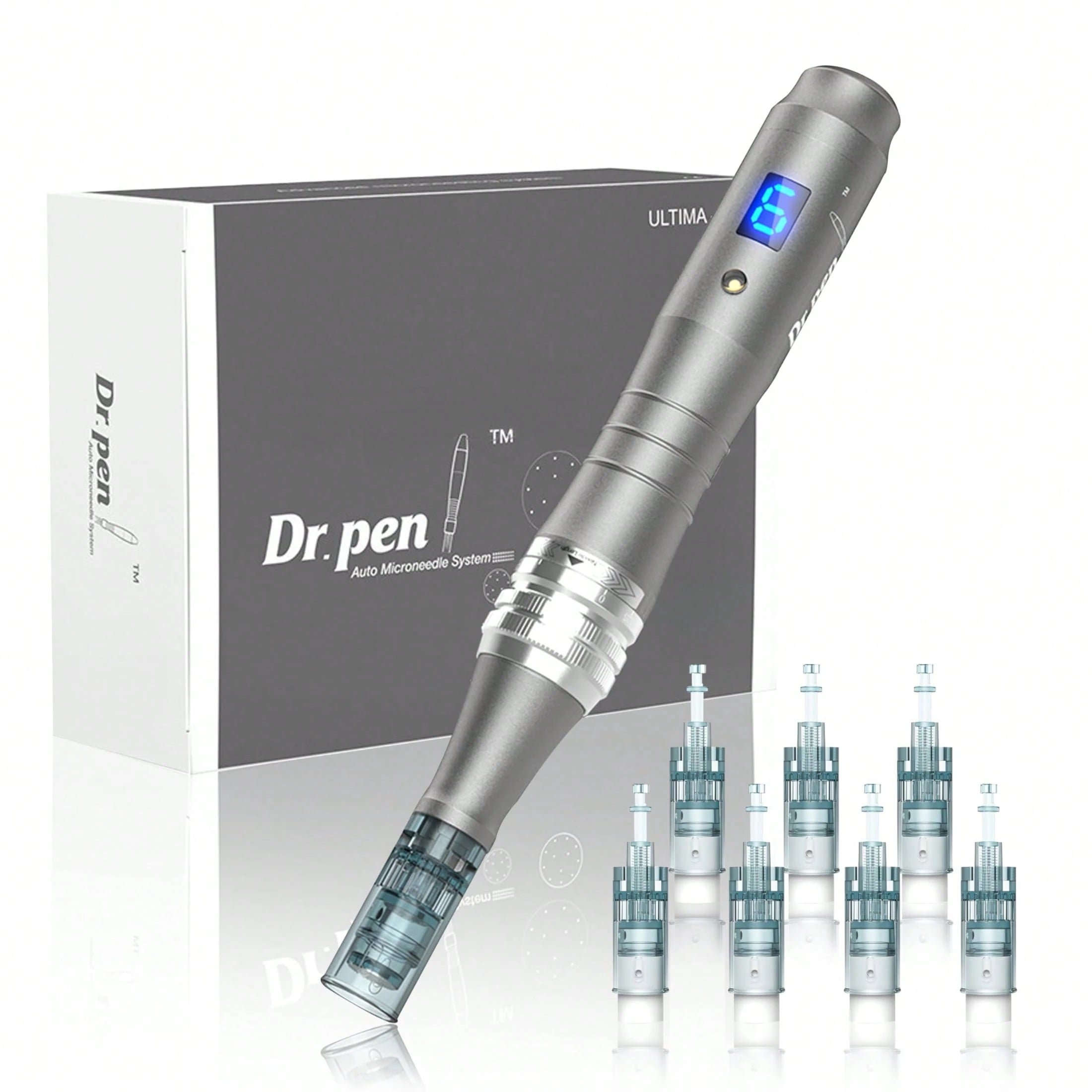 Dr.pen Dr. Pen M8 Skincare Pen Kit - Wireless Ultima M8 Derma Roller With 22pcs Cartridges For Face Body Hair Care, Professional Beauty Skin Device(10pcs Nano,10pcs 42pin, 2pcs16pin Cartridges)