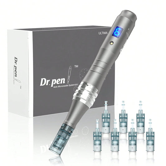 Dr.pen Dr. Pen M8 Skincare Pen Kit - Wireless Ultima M8 Derma Roller With 22pcs Cartridges For Face Body Hair Care, Professional Beauty Skin Device(10pcs Nano,10pcs 42pin, 2pcs16pin Cartridges)